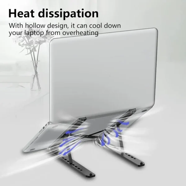 Adjustable Laptop Stand – Creative Folding Portable Storage Bracket for Desk & Office