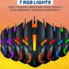 Compact Wireless RGB Gaming Mouse - 1 Pcs