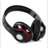 Black Bluetooth Headphones with Red Ring & Long Battery