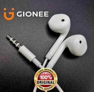 Wired Earphones White ABS Plastic 65cm