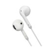Wired Earphones White ABS Plastic 65cm