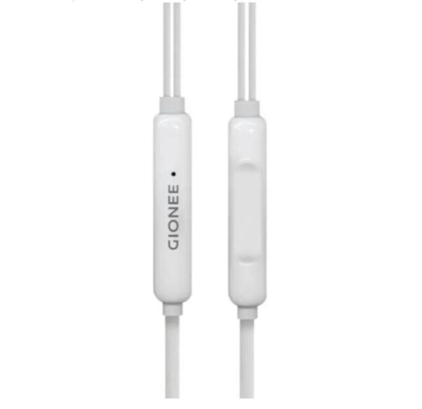 Wired Earphones White ABS Plastic 65cm