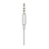 Wired Earphones White ABS Plastic 65cm