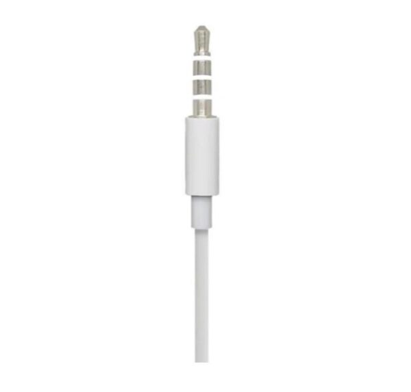 Wired Earphones White ABS Plastic 65cm