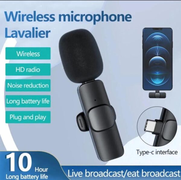 K8 Wireless Mic Black 3-in-1 Bluetooth 5
