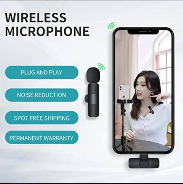 K8 Wireless Mic Black 3-in-1 Bluetooth 5