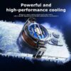 Premium Cooling Radiator for Phones - Black ABS Aluminum