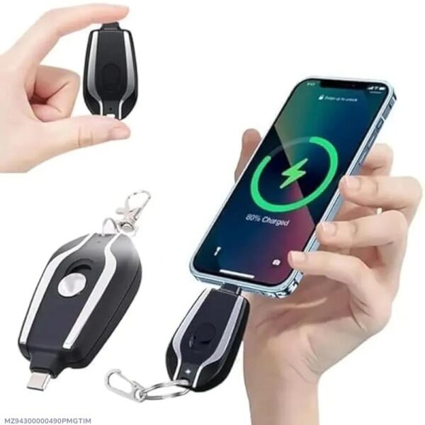 943-91-619087-product-1-withcode.jpg Keychain Power Bank Black Portable USB Charging
