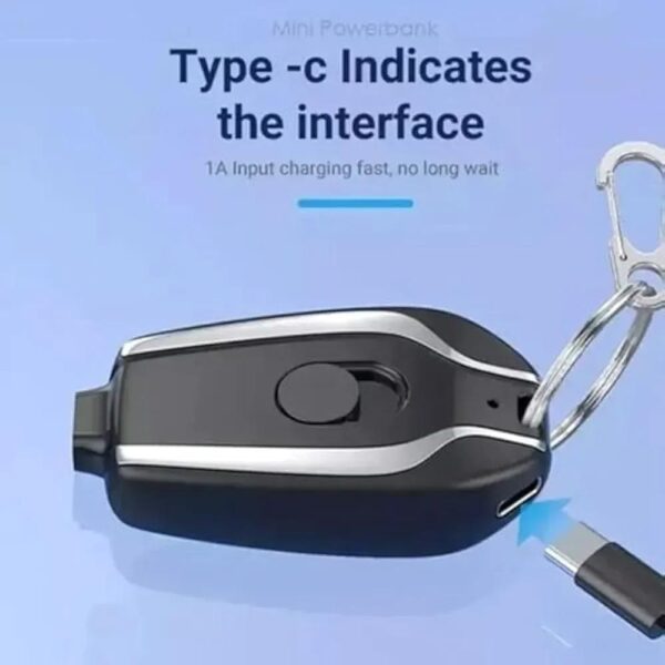 943-91-619087-product-2.jpg Keychain Power Bank Black Portable USB Charging